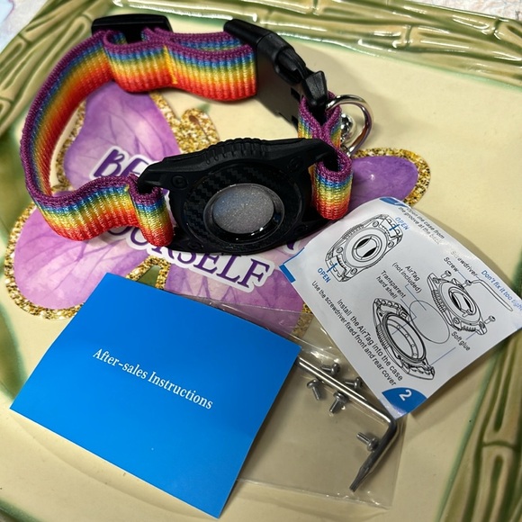 Cat Dog Collar,Integrated GPS Dog Collar with Bells and Apple AirTag Holder,Ligh - Picture 7 of 9